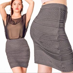 American Apparel Sweater Knit Bodycon Pencil Skirt L